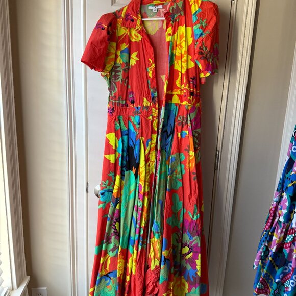 Christopher John Rogers x Target Floral Puff Sleeve Shirtdress - Picture 4 of 10